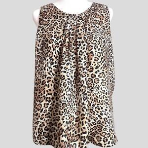 Zara Women Silk Leopard Print Blouse Size M Career Top Mobwife Classic